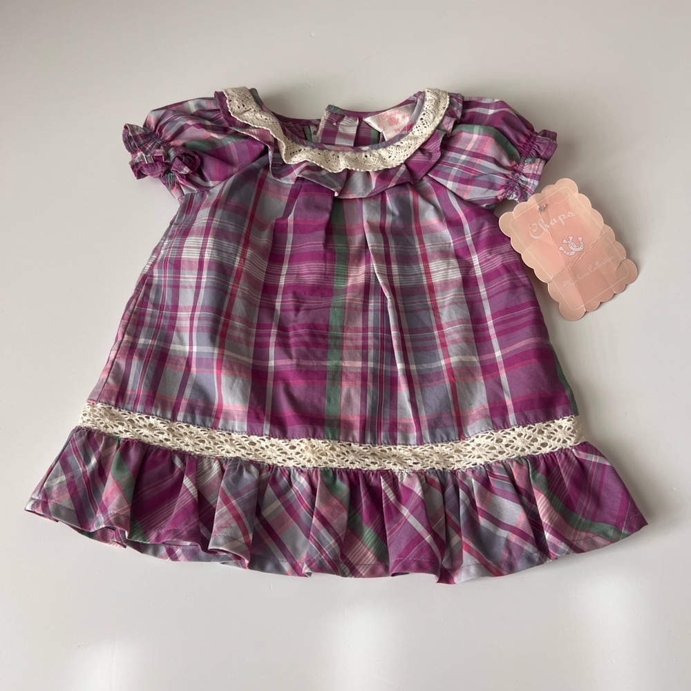 NWT chaps baby girl dress size 3 months